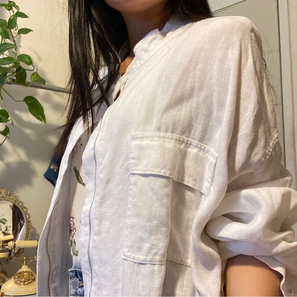 SOLD (xchange )100% LINEN JACKET - Picture 6 of 16